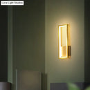 GobekUsa Sleek Rectangle LED Wall Sconce – Minimalist Metal Foyer Mount Light