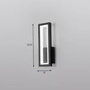 GobekUsa Sleek Rectangle LED Wall Sconce – Minimalist Metal Foyer Mount Light