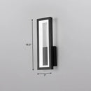 GobekUsa Sleek Rectangle LED Wall Sconce – Minimalist Metal Foyer Mount Light