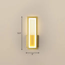 GobekUsa Sleek Rectangle LED Wall Sconce – Minimalist Metal Foyer Mount Light