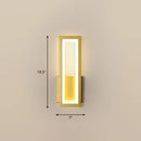 GobekUsa Sleek Rectangle LED Wall Sconce – Minimalist Metal Foyer Mount Light