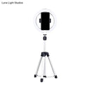 GobekUsa Sleek Black LED Vanity Lamp with Phone Holder