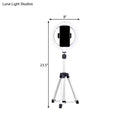GobekUsa Sleek Black LED Vanity Lamp with Phone Holder