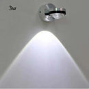 Sleek silver & black crystal led wall light living room sconce by Decorbites