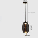 GobekUsa Glass LED Chandeliers for Living Room Bedroom Kitchen Pendant Lamp