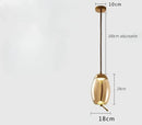 GobekUsa Glass LED Chandeliers for Living Room Bedroom Kitchen Pendant Lamp