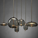 GobekUsa Glass LED Chandeliers for Living Room Bedroom Kitchen Pendant Lamp