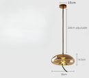 GobekUsa Glass LED Chandeliers for Living Room Bedroom Kitchen Pendant Lamp
