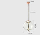 GobekUsa Glass LED Chandeliers for Living Room Bedroom Kitchen Pendant Lamp