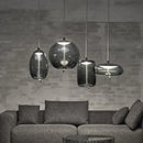 GobekUsa Glass LED Chandeliers for Living Room Bedroom Kitchen Pendant Lamp