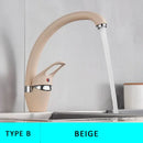 GobekUsa Black Single Handle Kitchen Faucet - Hot and Cold Water Mixer