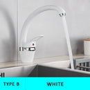 GobekUsa Black Single Handle Kitchen Faucet - Hot and Cold Water Mixer