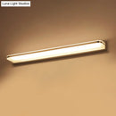 GobekUsa Sleek Stainless Steel Chrome LED Sconce - Rectangular Wall Vanity Light Fixture (16.5"/20.5"/24.5") with Rounded Corner, Warm/White Light