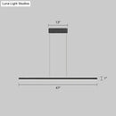 GobekUsa Sleek Triangle Island Light: Aluminum LED Hanging Lamp for Restaurants