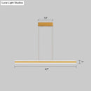 GobekUsa Sleek Triangle Island Light: Aluminum LED Hanging Lamp for Restaurants