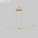 GobekUsa Sleek Triangle Island Light: Aluminum LED Hanging Lamp for Restaurants
