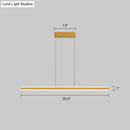 GobekUsa Sleek Triangle Island Light: Aluminum LED Hanging Lamp for Restaurants