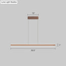 GobekUsa Sleek Triangle Island Light: Aluminum LED Hanging Lamp for Restaurants