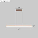 GobekUsa Sleek Triangle Island Light: Aluminum LED Hanging Lamp for Restaurants