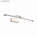 GobekUsa Sleek Tube Vanity Wall Light - Metal, LED Bathroom Sconce in Nickel/Brushed Brass - 18"/21.5" Width - Warm/White Lighting