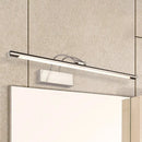 GobekUsa Sleek Tube Vanity Wall Light - Metal, LED Bathroom Sconce in Nickel/Brushed Brass - 18"/21.5" Width - Warm/White Lighting