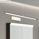 GobekUsa Sleek Tube Vanity Wall Light - Metal, LED Bathroom Sconce in Nickel/Brushed Brass - 18"/21.5" Width - Warm/White Lighting