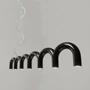 GobekUsa Sleek U-Shaped Chandelier for Bedroom and Kitchen