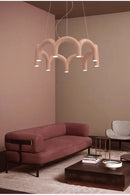 GobekUsa Sleek U-Shaped Chandelier for Bedroom and Kitchen
