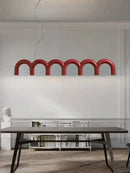 GobekUsa Sleek U-Shaped Chandelier for Bedroom and Kitchen