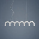GobekUsa Sleek U-Shaped Chandelier for Bedroom and Kitchen