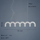 GobekUsa Sleek U-Shaped Chandelier for Bedroom and Kitchen