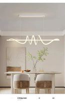 GobekUsa Sleek Wavy Pendant Lights for Dining Room
