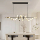 GobekUsa Sleek Wavy Pendant Lights for Dining Room