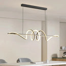 GobekUsa Sleek Wavy Pendant Lights for Dining Room