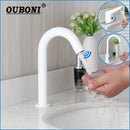GobekUsa Automatic Sensor Bathroom Faucet, Solid Brass, Water Saving, Touch-Free Electric Tap