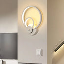 GobekUsa Sleek White Geometric LED Wall Sconce for Stairway - Simplicity & Style
