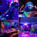 Sleek white led uv glow black light bar party room decor by Decorbites