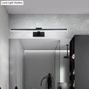 GobekUsa Slender Black LED Vanity Light in Modern Style - Wall Mount Lighting Idea, Warm/White Glow