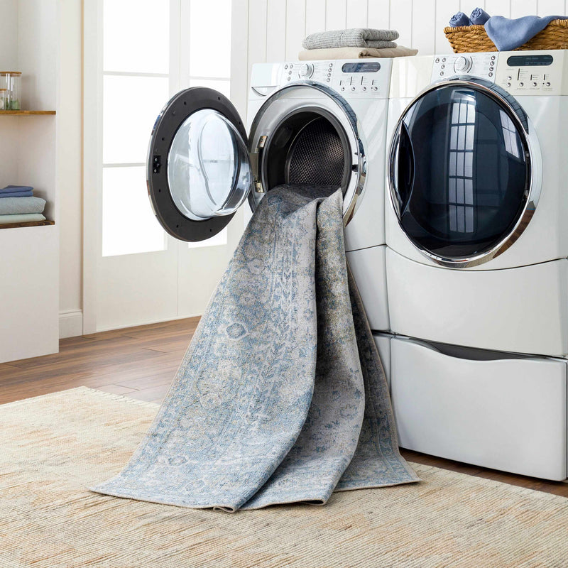 Gael Blue Boutique Washable Rug