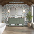 James Martin Breckenridge 60" Double Bathroom Vanity, Smokey Celadon