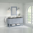 James Martin Breckenridge 60" Single Bathroom Vanity, Serenity Blue