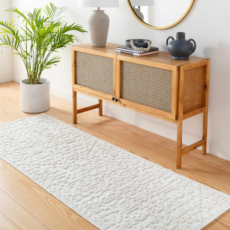 Beren Cream Washable Area Rug