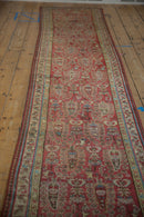 3x14.5 Vintage Distressed Fragment Malayer Rug Runner