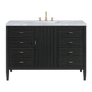 James Martin Myrrin 48" Single Bathroom Vanity, Carbon Oak