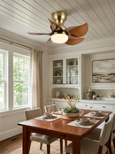 Small 5 Blades Ceiling Fan Lamp