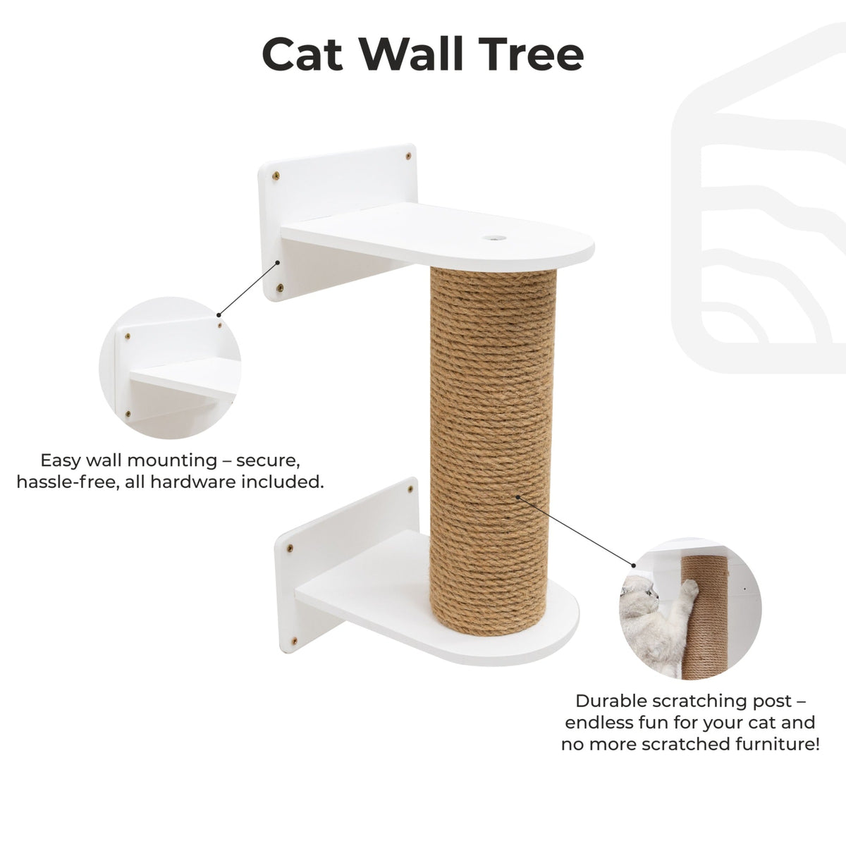 Small Cat Tree – White, photo 7 of 7