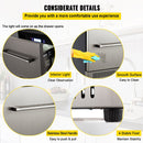 Small Double Drawer Stainless Steel Built-In Undercounter Beverage Refrigerator, 5.1 Cu.Ft. (SAK50273)