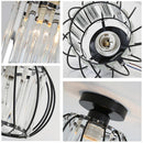 GobekUsa Small Metal Cage Farmhouse Ceiling Light
