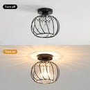 GobekUsa Small Metal Cage Farmhouse Ceiling Light