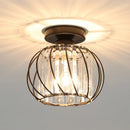 GobekUsa Small Metal Cage Farmhouse Ceiling Light